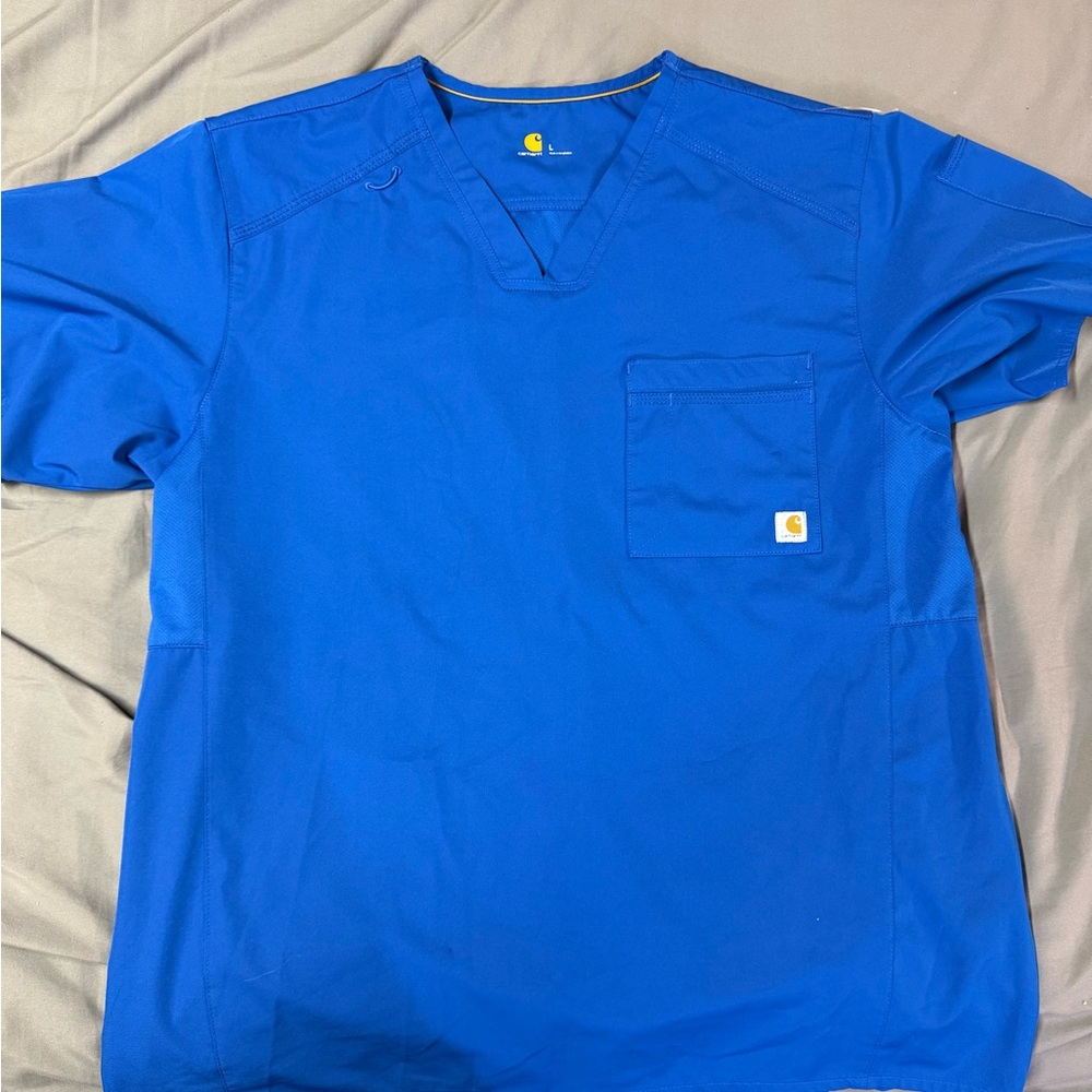 L Carhartt Scrub Top